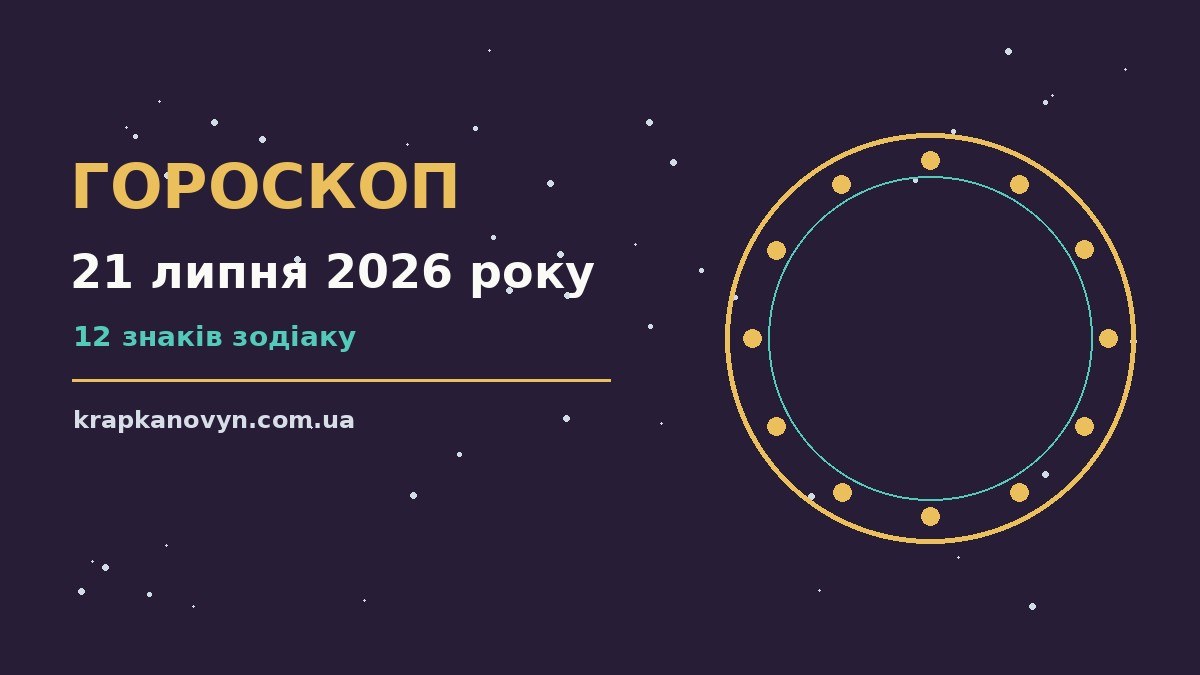 Гороскоп на 21 липня 2026 року: важливі сигнали дня для нових справ і розмов
