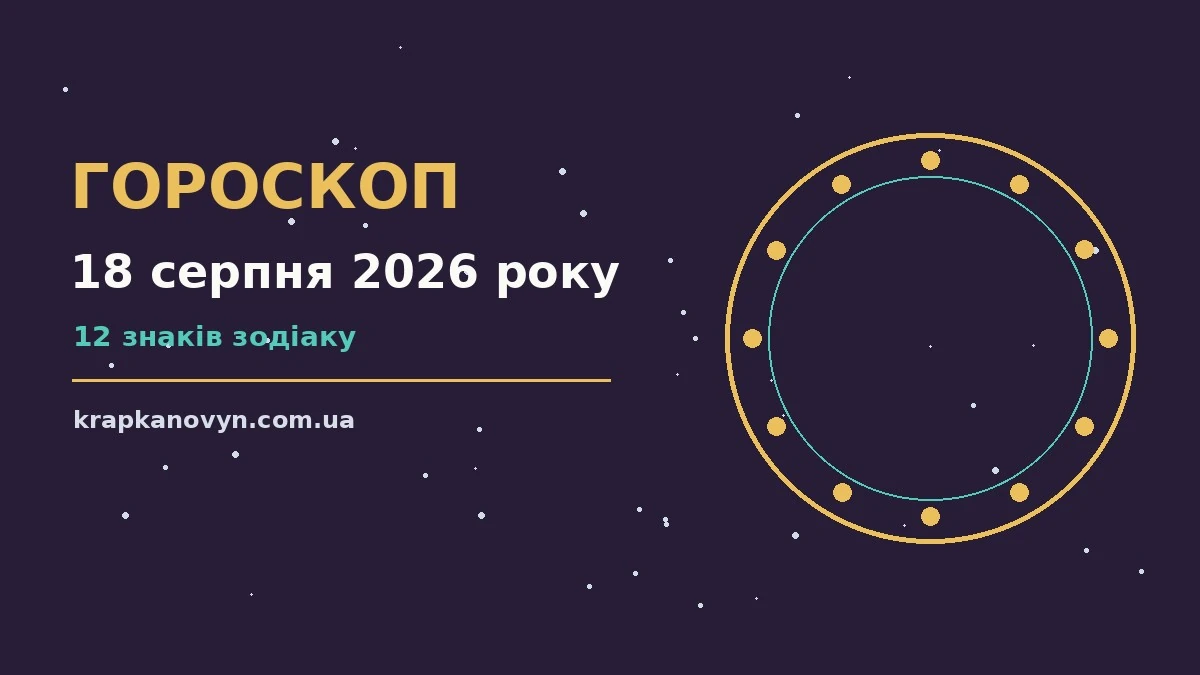 Гороскоп на 18 серпня 2026 року: важливі сигнали дня для нових справ і розмов