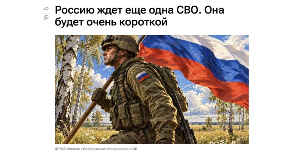 12:08 25 вересня: «РИА Новости» опублікувало й зняло статтю про «ще одну СВО»