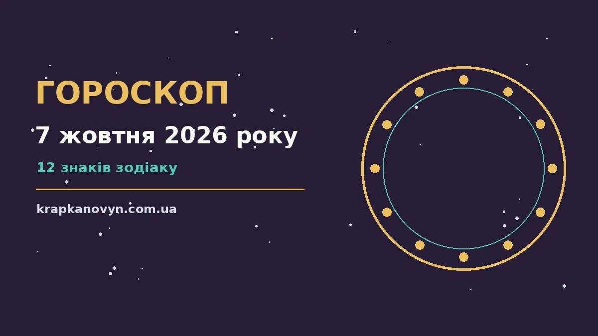 Гороскоп на 7 жовтня 2026 року: важливі сигнали дня для нових справ і розмов