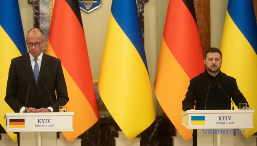 Північний міст у Києві після удару РФ: що заявив Зеленський разом із Мерцом